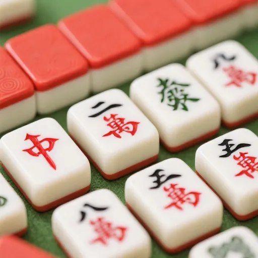 麻将牌特写